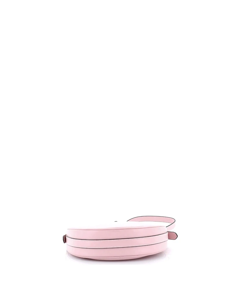 Pre-Owned Prada Small Arque Half Moon Hobo Leather