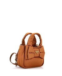 Pre-Owned Prada Mini Padded Bow Tote Re-Nylon