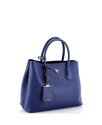 Pre-Owned Prada Medium Cuir Double Tote Saffiano Leather
