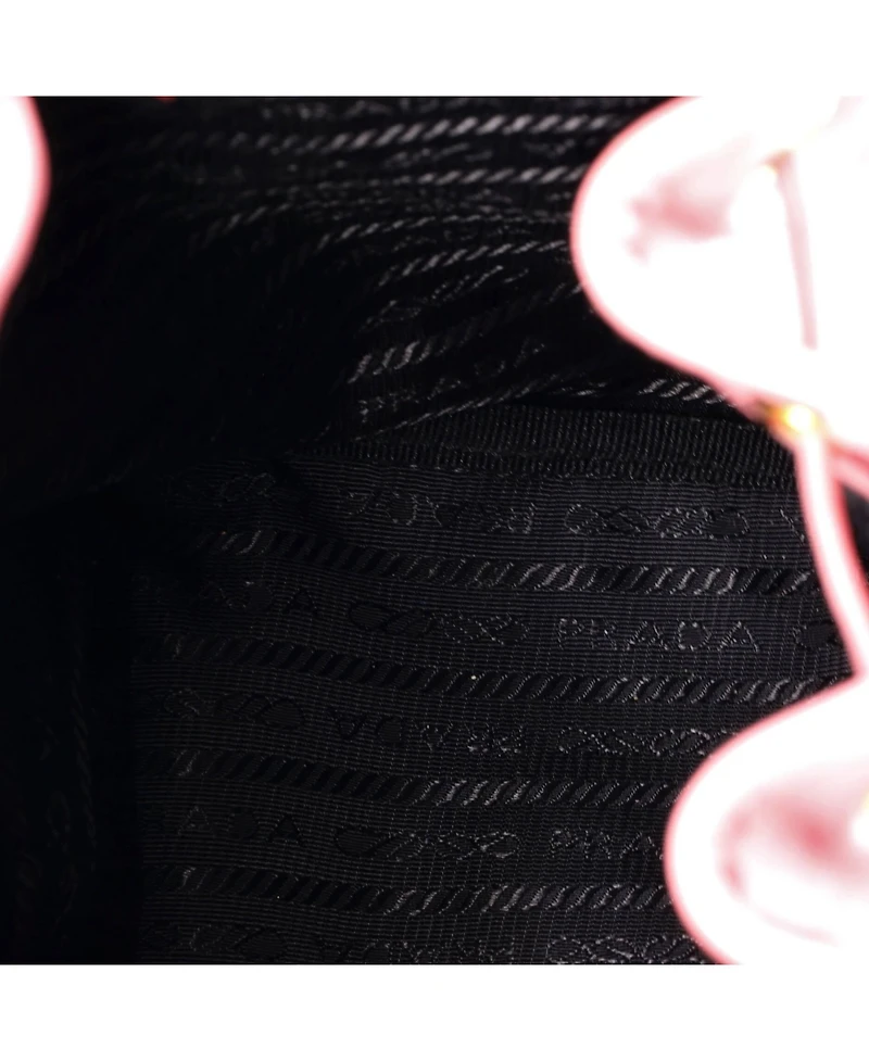 Pre-Owned Prada Small Drawstring Pocket Bucket Bag Soft Calf