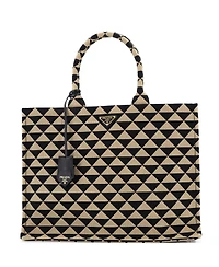 Pre-Owned Prada Large Symbole Shopper Tote Jacquard