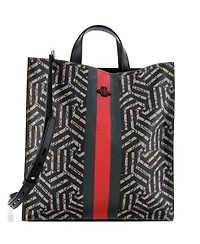 Pre-Owned Gucci Convertible Soft Open Tote Caleido Gg Coated Canvas