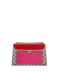 Pre-Owned Gucci Medium Padlock Shoulder Bag Gg Coated Canvas and Leather