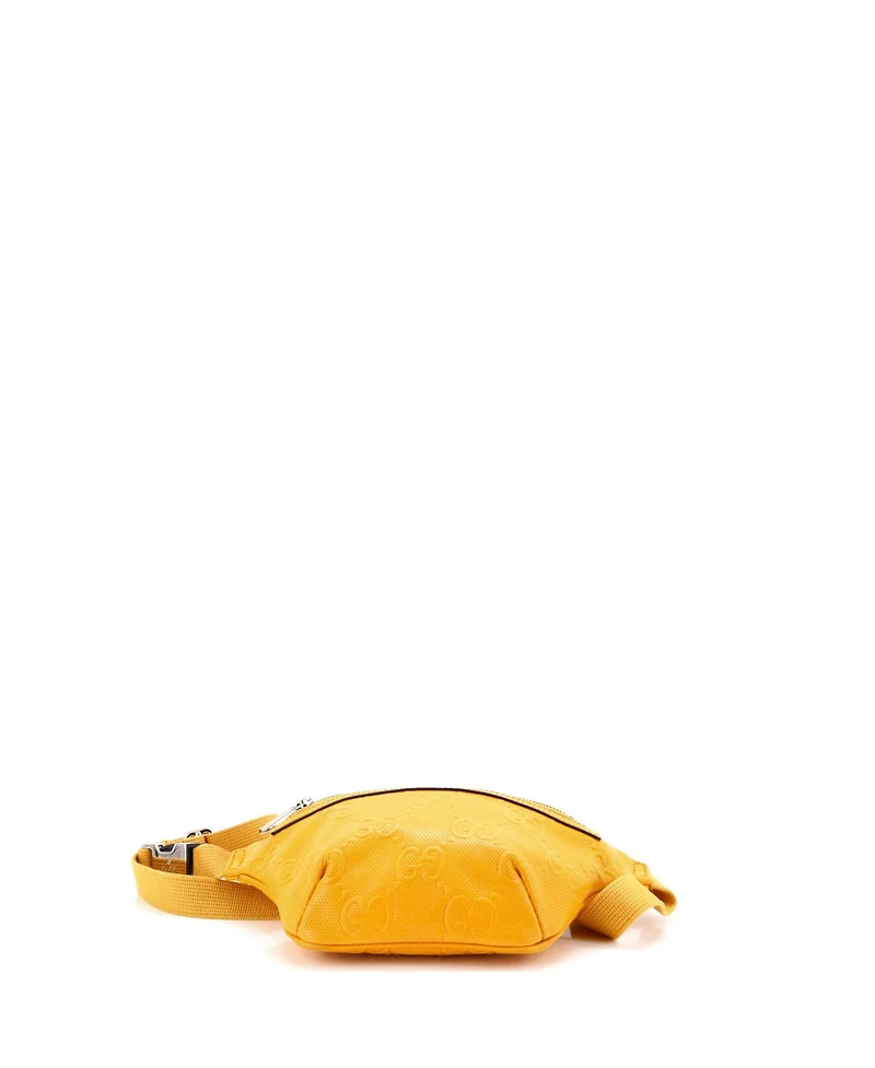 Pre-Owned Gucci Small Belt Bag Gg Embossed Perforated Leather