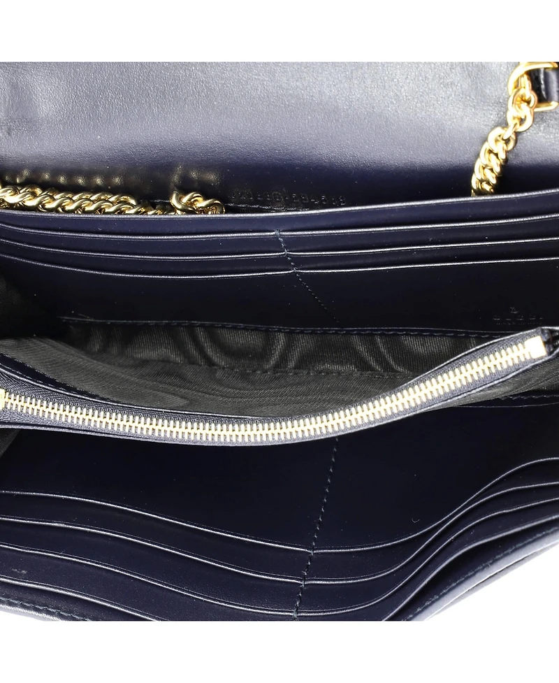 Pre-Owned Gucci Horsebit 1955 Chain Wallet Canvas with Leather