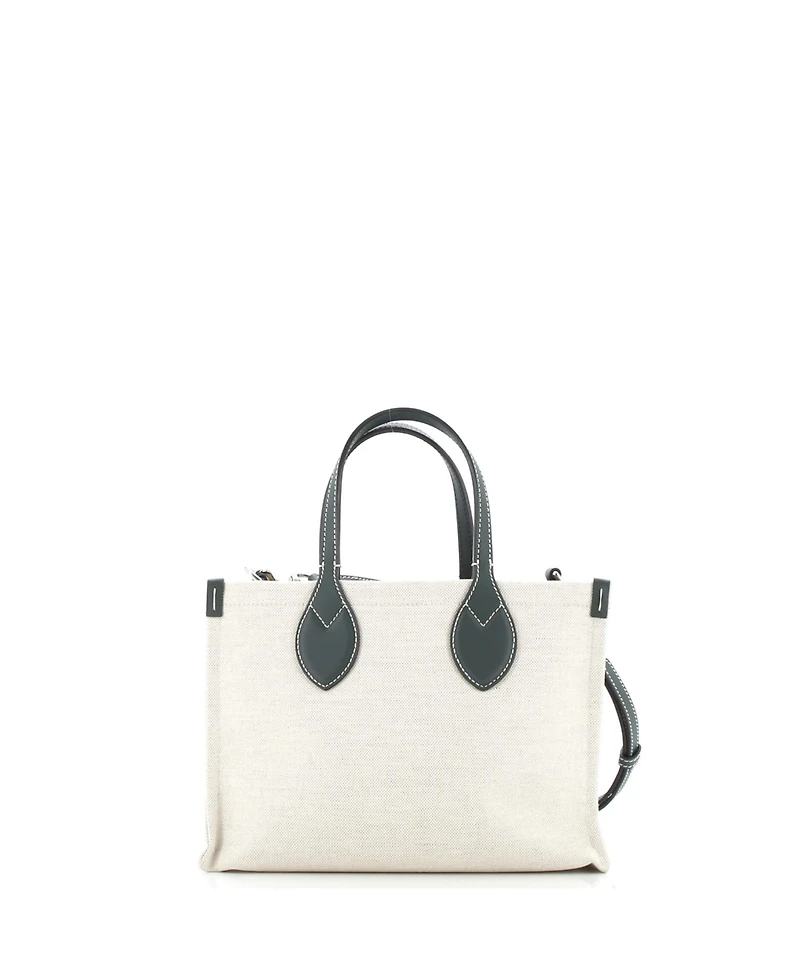 Pre-Owned Gucci Small Logo Shopper Tote Printed Canvas