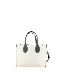 Pre-Owned Gucci Small Logo Shopper Tote Printed Canvas