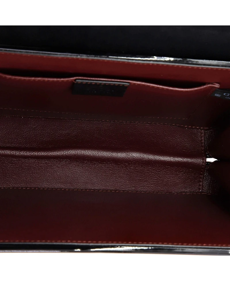 Pre-Owned Gucci Mini Sylvie 1969 Top Handle Bag Patent