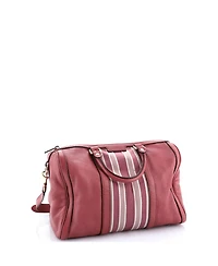 Pre-Owned Gucci Medium Vintage Web Boston Bag Leather