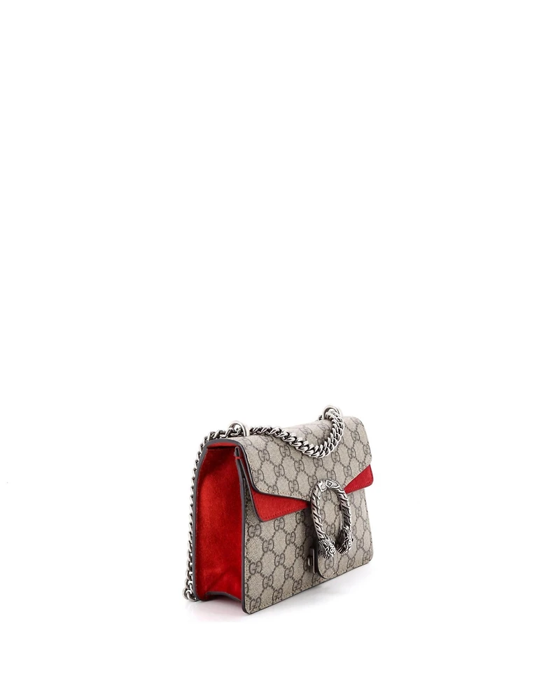 Pre-Owned Gucci Mini Dionysus Bag Gg Coated Canvas