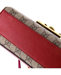 Pre-Owned Gucci Small Padlock Shoulder Bag Gg Coated Canvas and Leather