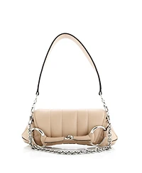 Pre-Owned Gucci Small Horsebit Chain Shoulder Bag Vertical Quilted Leather