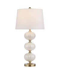 Possini Euro Design Possini Euro Grace 30" High Pearl Fluted Glass Table Lamp