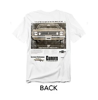 Corvette Men's Chevrolet Camaro Ad Front Back T-Shirt
