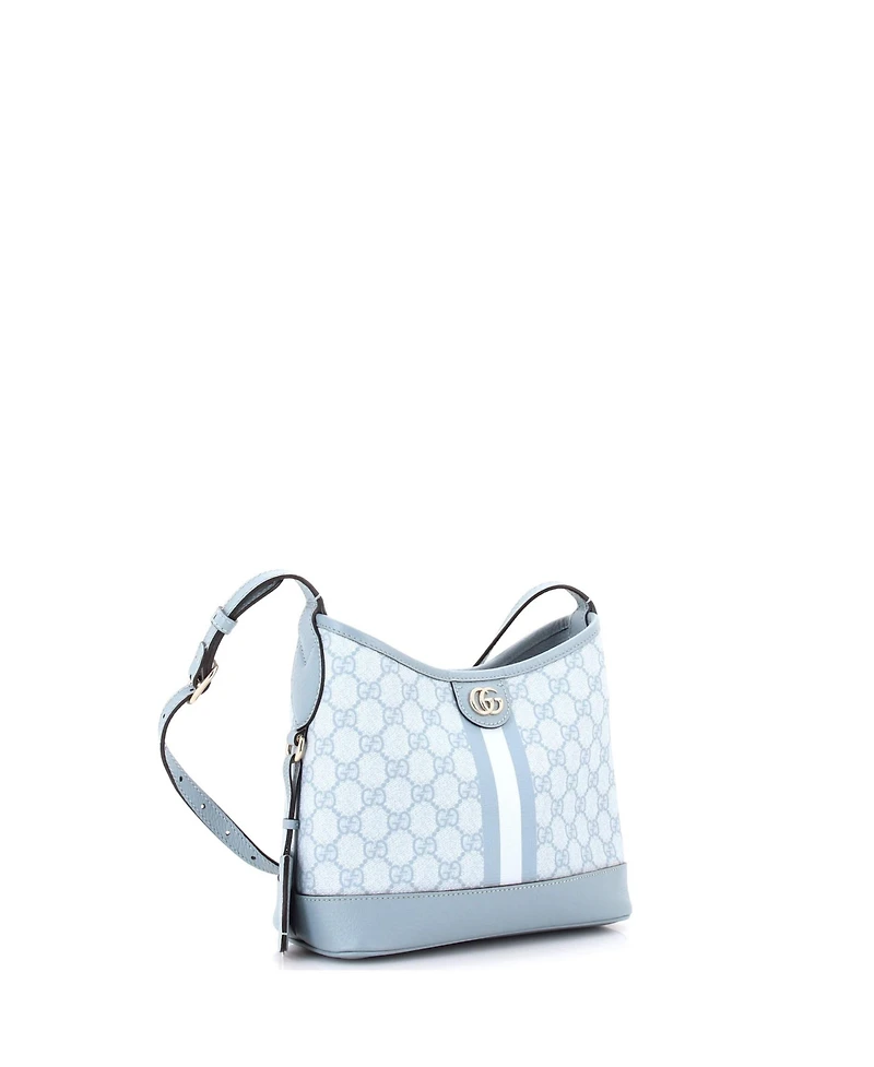 Pre-Owned Gucci Small Ophidia Open Bucket Bag Gg Coated Canvas with Leather