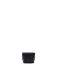 Pre-Owned Gucci Mini Gg Marmont Flap Belt Bag Matelasse Leather