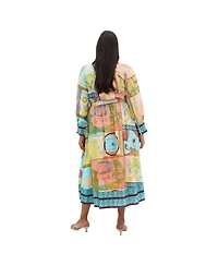 City Chic Plus Paulo Print Maxi Dress