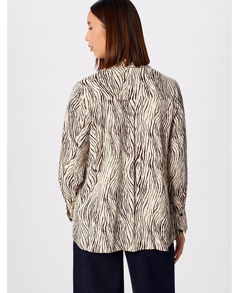 Whistles Women's Zebra Button Through Shirt