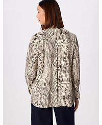 Whistles Women's Zebra Button Through Shirt