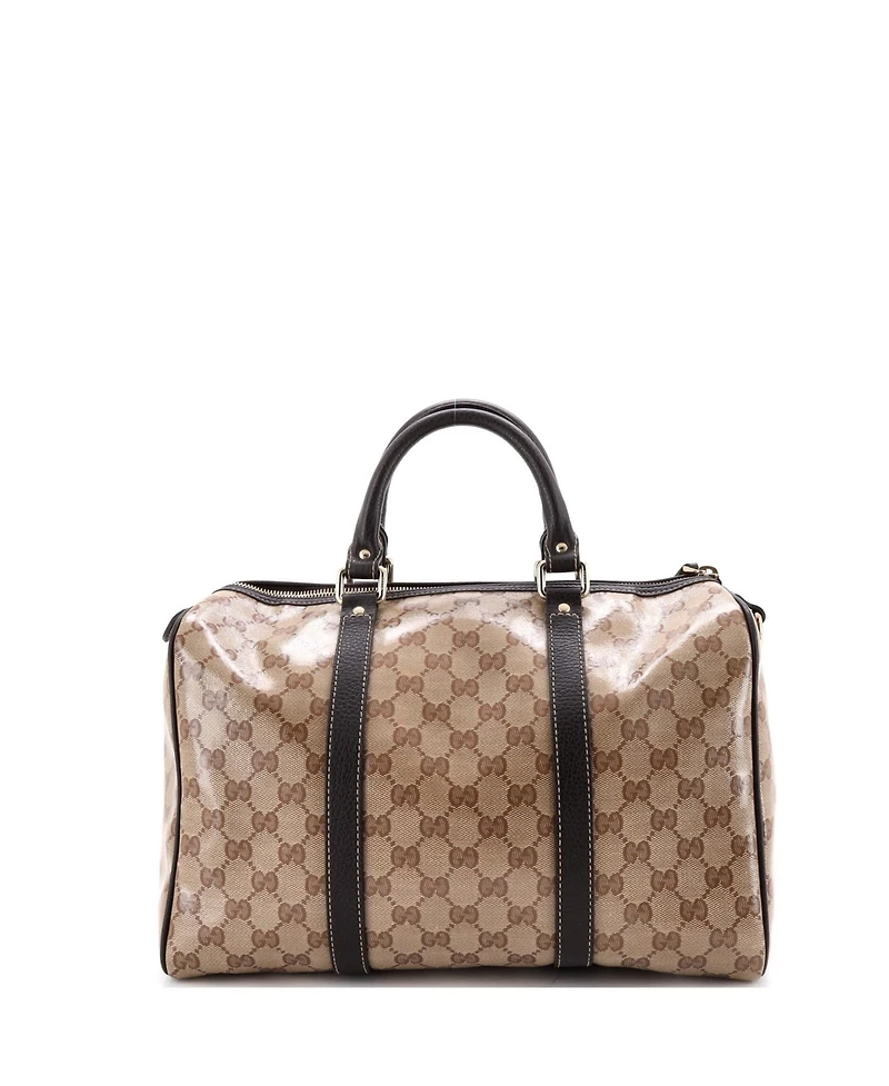 Pre-Owned Gucci Medium Joy Boston Bag Gg Coated Canvas