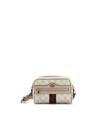 Pre-Owned Gucci Mini Ophidia Shoulder Bag Gg Coated Canvas