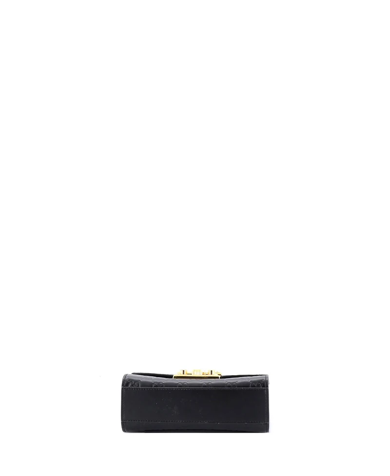 Pre-Owned Gucci Small Padlock Shoulder Bag Guccissima Leather