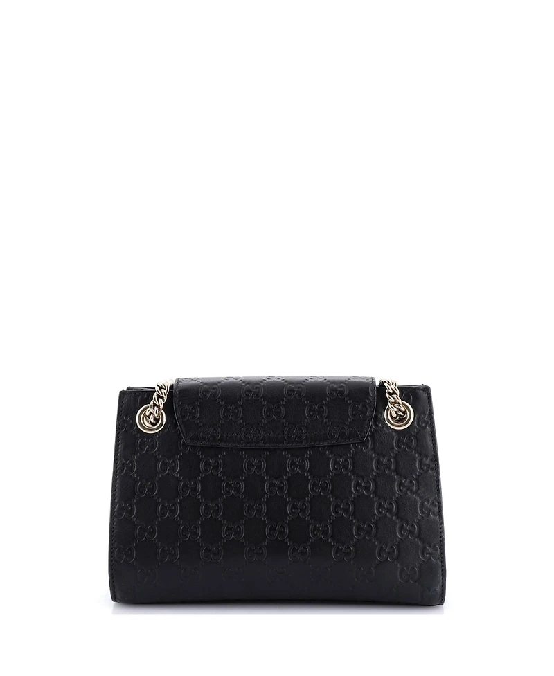 Pre-Owned Gucci Emily Chain Flap Shoulder Bag Guccissima Leather