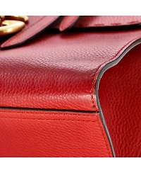 Pre-Owned Gucci Small Gg Marmont Top Handle Bag Leather