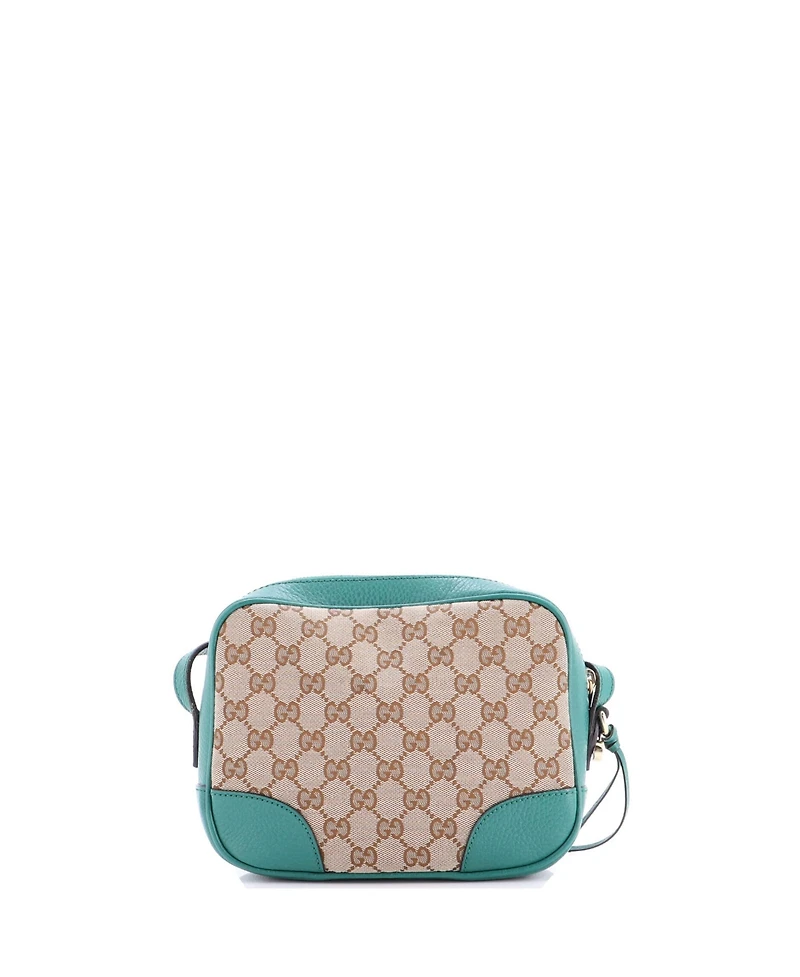 Pre-Owned Gucci Mini Bree Disco Crossbody Bag Gg Canvas with Leather