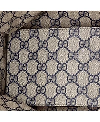 Pre-Owned Gucci Small Logo Shopper Tote Printed Canvas