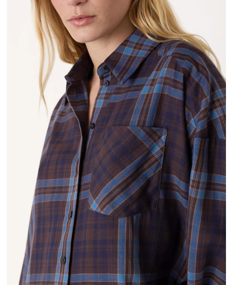 Whistles Women's Checked Brushed Cotton Shirt
