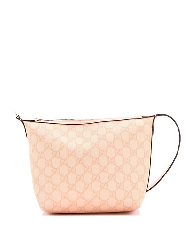 Pre-Owned Gucci Super Mini Ophidia Zip Shoulder Bag Gg Coated Canvas