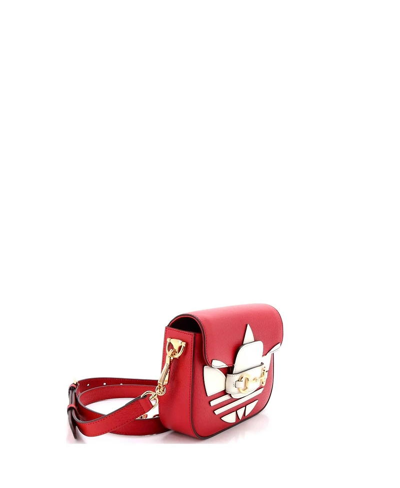 Pre-Owned Gucci Mini x Adidas Horsebit 1955 Shoulder Bag Leather