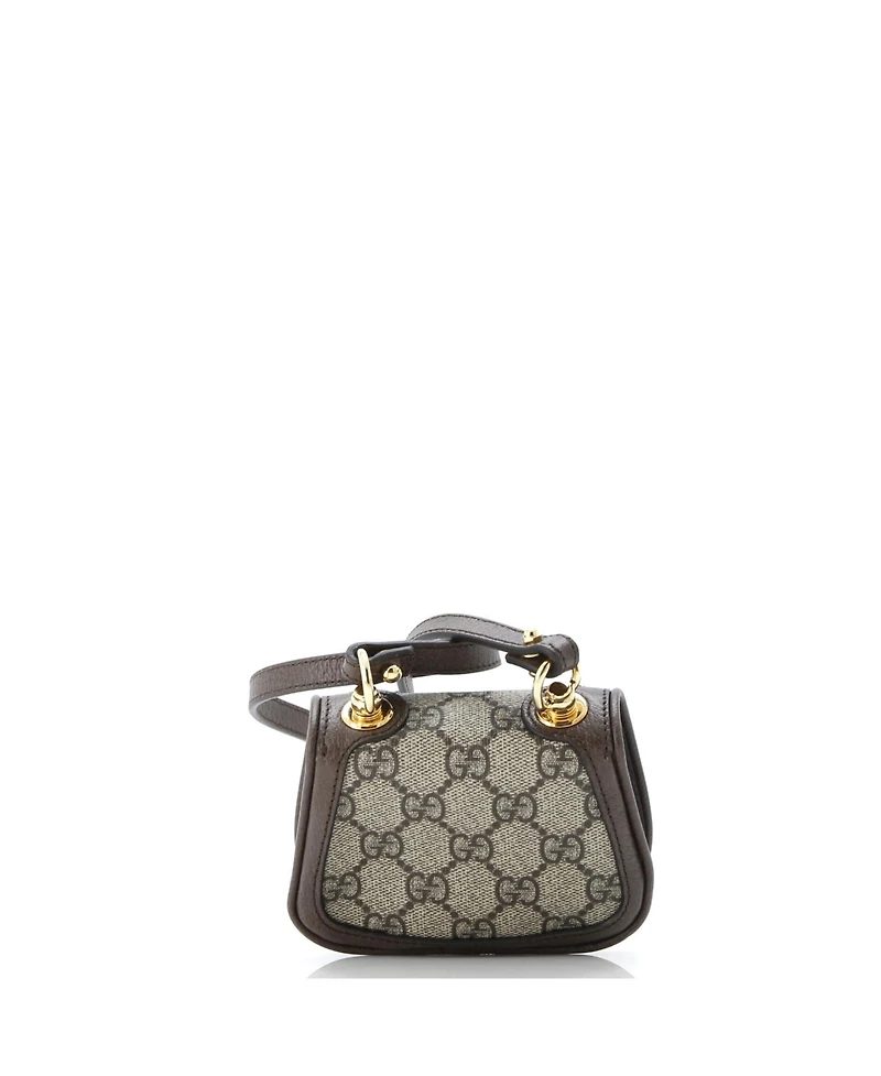 Pre-Owned Gucci Blondie Nm Card Case Wallet with Strap Gg Coated Canvas