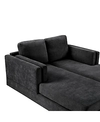 Streamdale Furniture Modern Chaise Lounge Sofa Bed 53.5" Upholstered Couch