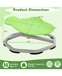 Sugift Kids Sensory Swivel Chair with 360 Degree Spinning Base