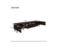 sumyeg 78 inch Modern Tv Stand for TVs up to 85" with Closed Storage & Cable Management, Soft-Closing Hinges, Iron Legs for Living Room