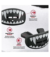 SafeJawz Extro Lip Guard Protector Mouthpiece with Detachable Strap for