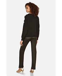 Yumi Women's Sequin Embellished Knitted Jumper
