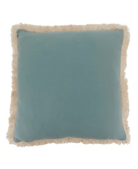 Saro Lifestyle Embroidered Fish Decorative Pillow, 18" x 18"