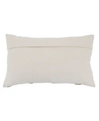 Saro Lifestyle Textured Jute Stripe Decorative Pillow