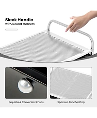 Sugift Nine Drawer Rolling Storage Cart with Metal Frame Organizer