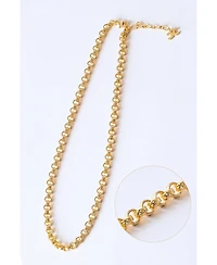 Classicharms Carved Rolo Chain Choker Necklace