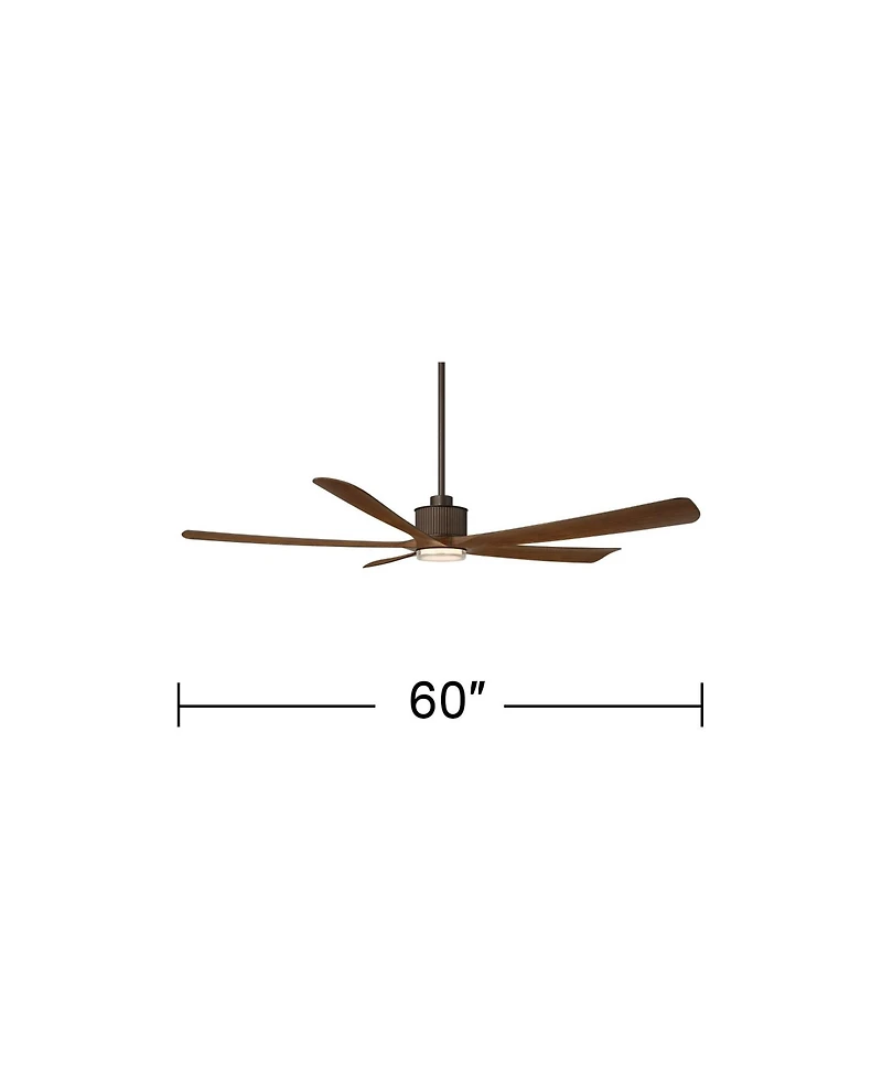 Casa Vieja 60" Hex and Koa Led Ceiling Fan with Remote