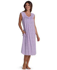 Miss Elaine Women's Scoop Neck Knitted Nightgown
