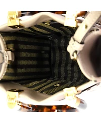 Pre-Owned Fendi Mini Sunshine Shopper Tote Leather