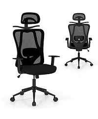 Sugift Ergonomic Office Chair with Adjustable Headrest and Recline