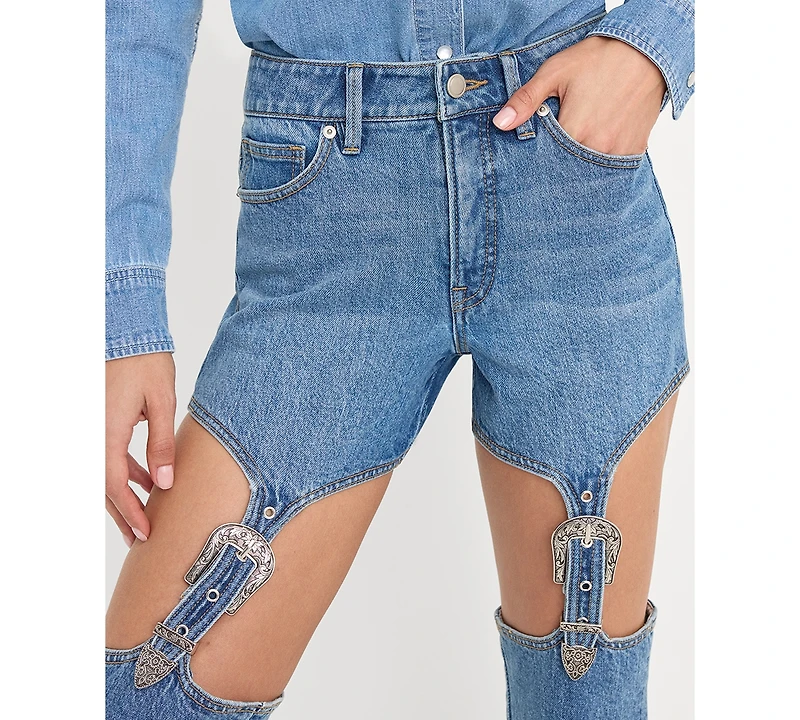 Good American Women's High-Rise Bootcut Jeans