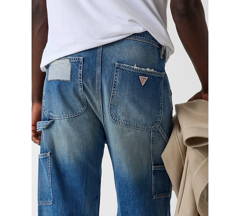 Guess Men's Relaxed-Fit Wide Leg Jeans