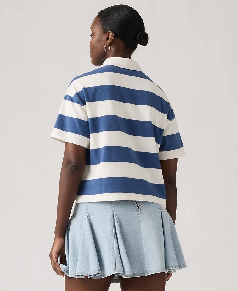 Levi's Women's Short-Sleeve Striped Polo-Shirt